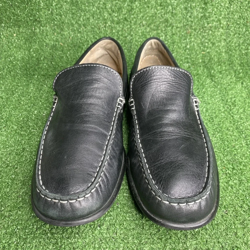 ECCO‎ Men's Driving Loafers Shoes Size EU 43 US 9-9.5 Leather Black